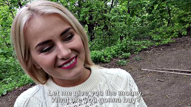 Blonde Fucks Outdoors