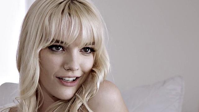 Seductive babe in lingerie sucks BF's cock before riding it