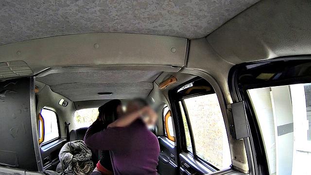 Watch this hot chick in high heels take a taxi and get her ass drilled from behind