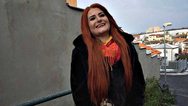 Pulled ginger babe fucked in POV