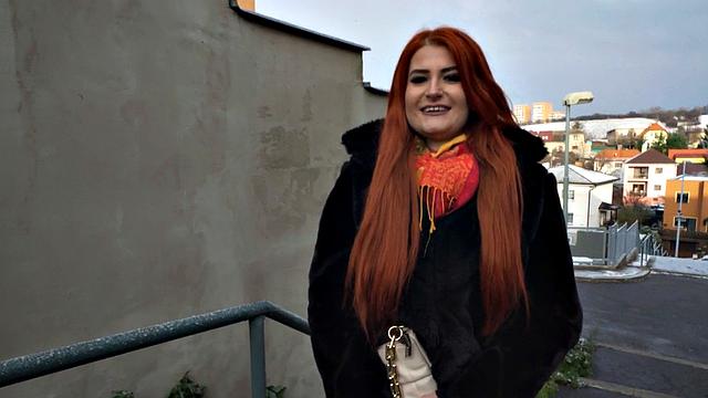 Pulled ginger babe fucked in POV