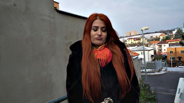 Pulled ginger babe fucked in POV