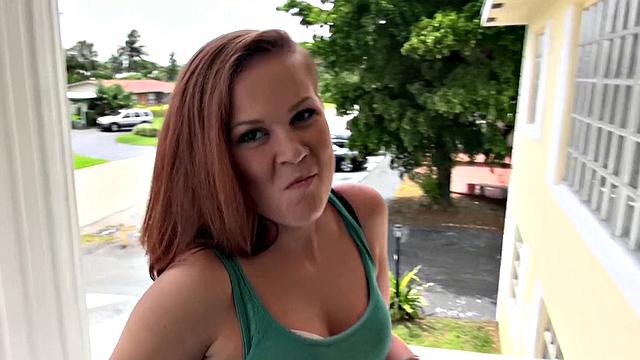 Watch how this bald babe goes wild with a hard cock