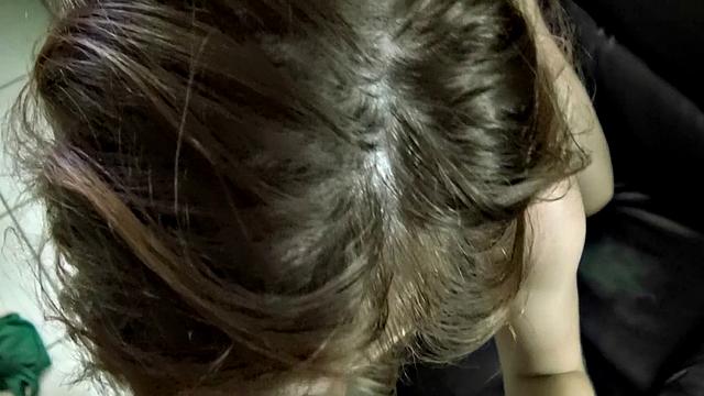 Watch how this bald babe goes wild with a hard cock