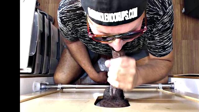 Gloryhole mature sucks BBC before getting bred from behind