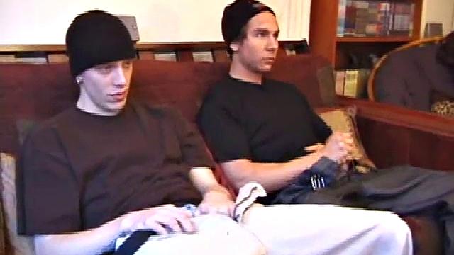 Shane and Brock go down hard on thick cock together