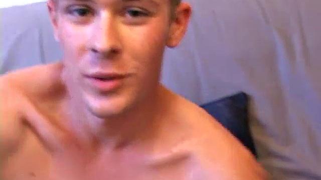 Tommy Nolan quickly strips naked and begins pulling his dick, while watching a porn video. He works up a nice boner and then shows us his pretty ass. Then he gets stroking his hard cock with determination.