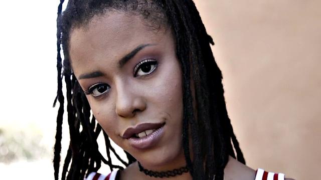 Black bae fucked by black cock in pussy in doggystyle