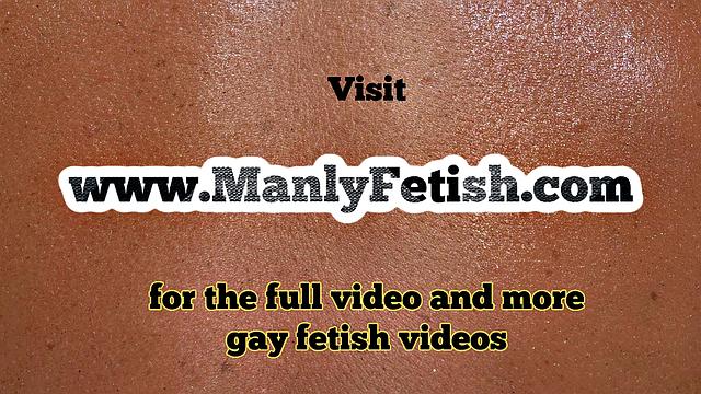 Nasty black gives anal inspection