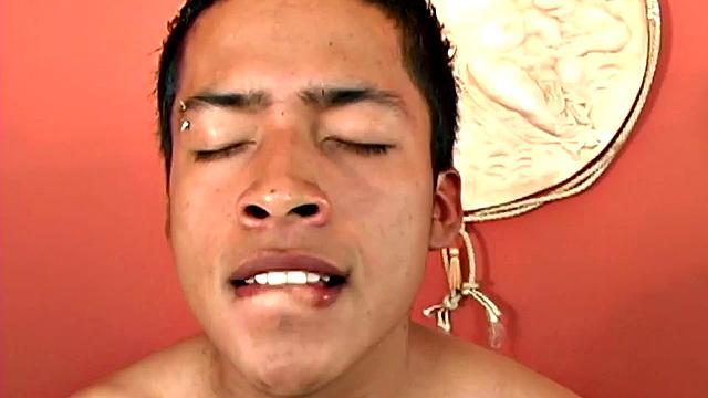 We join Latin boy Fabiano parked on the couch and ready to jerk off. It isn't long before he's stripped naked and fingering his little ass. The added stimulation soon has him boned up and ready to get himself off.