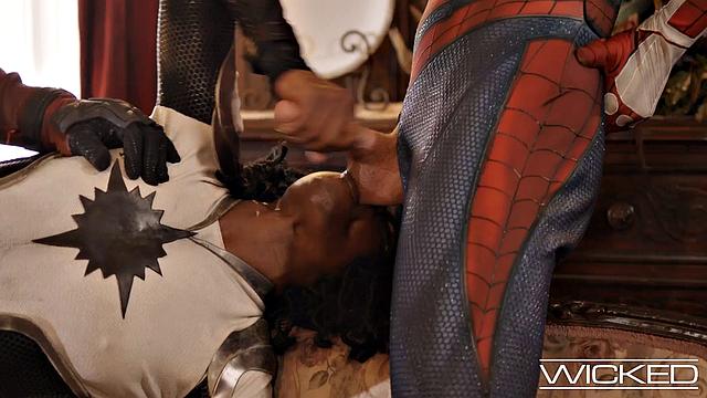 Wicked - Best Of SpideyPool Scenes - Keep Watching For THE HOTTEST THREESOME EVER