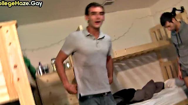 Studs cockriding in dorm on college