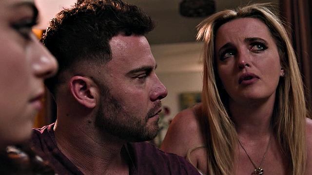 PURE TABOO Desperate Couple Fucks Pregnant Teen Sophia Burns