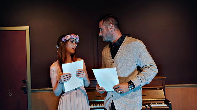 Watch All The World's Her Stage Get Her Trimmed Pussy Pounded in Intense Work Fantasy