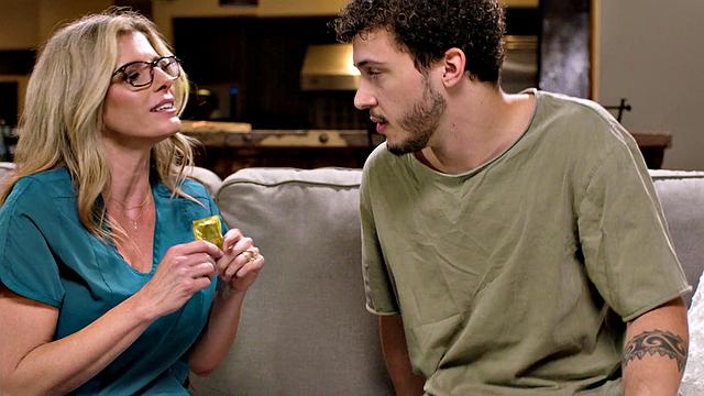 Nurse MILF Cory Chase Teaches Stepson How To Put A Condom, Now Wants Him To Take It Off