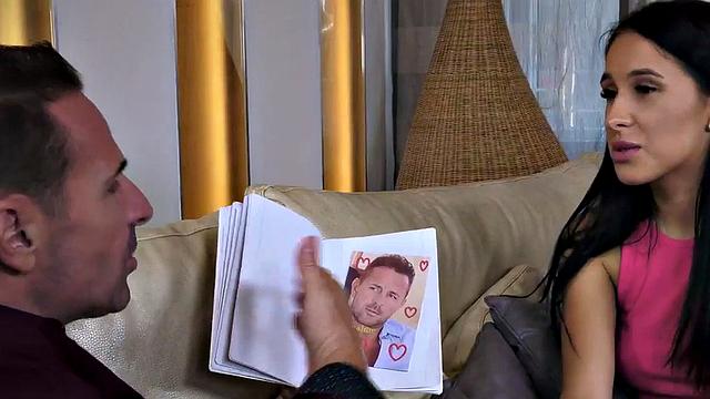 Older dude fingers and pussyfucks 21yo babe in her tight muff