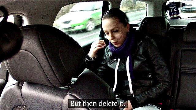 Brunette slut can't resist taxi driver's hard cock and wild doggystyle sex