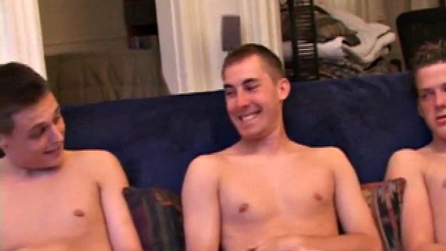 Kiefer, Gunner, and Casey take turns sucking cock and getting wild