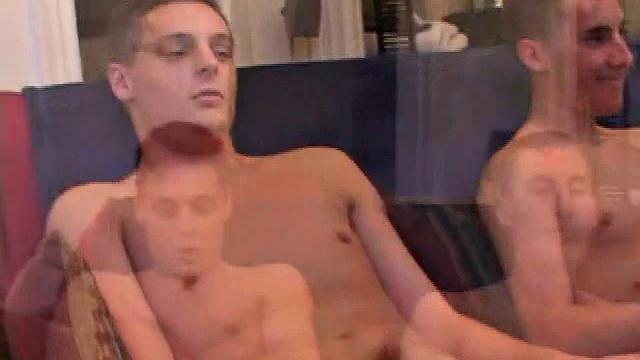 Kiefer, Gunner, and Casey take turns sucking cock and getting wild