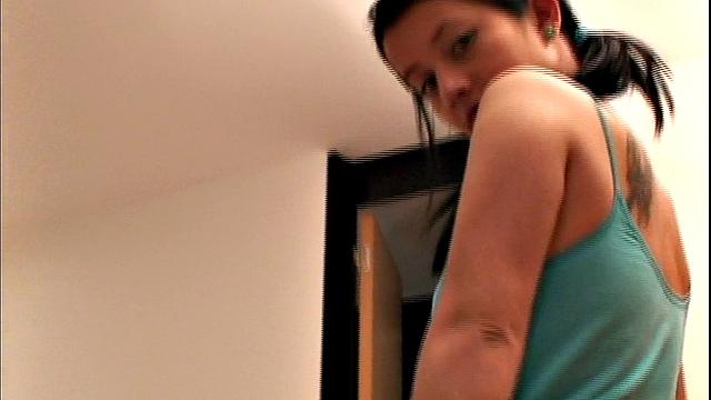 Naughty teen Diana plays with clit in solo scene