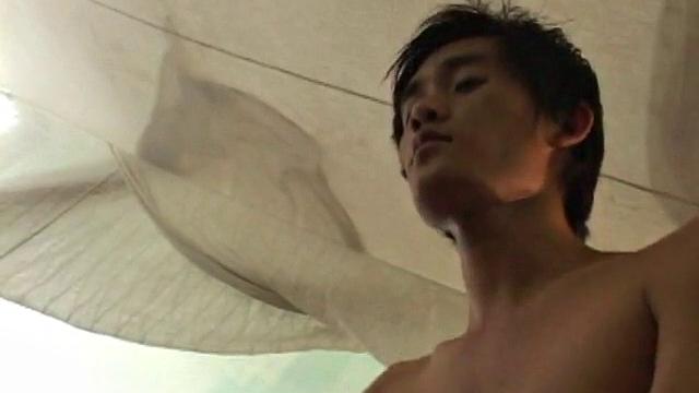 Asian twink face jizzed after anal and cocksucking duo