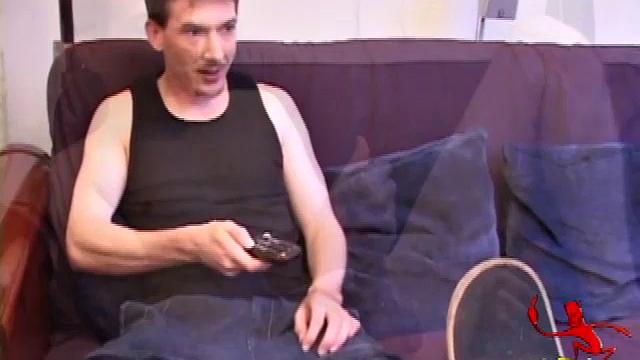 Richard Azina strokes his thick cock slow and steady for a raw solo release