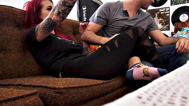 Colored hair anal MILF assfucked at home by BWC lover