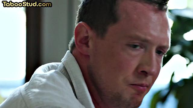 Horny stud assfucked by a muscled guy