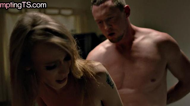 Skinny TS assfingered and fucked by doctor in clinic