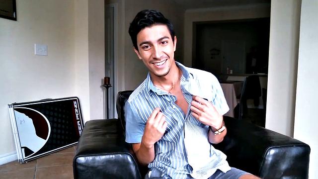 Skinny Young Latin Jerks Off