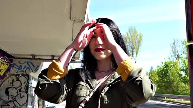 Bigboob babe rides POV dick and gets bentover for cash