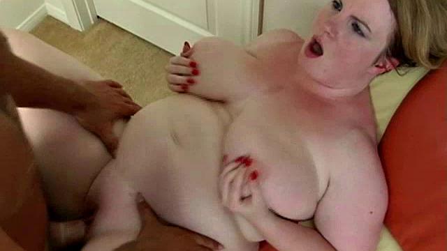 Sexy Blonde BBW Spreads for Cock