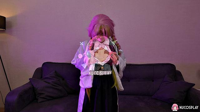 Bella Grey Cosplays Mitsuri Kanroji While Getting Ravished By Cock