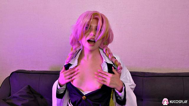 Bella Grey Cosplays Mitsuri Kanroji While Getting Ravished By Cock