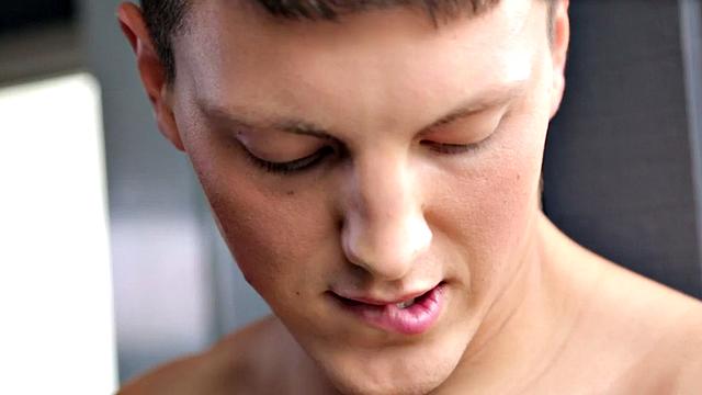 Watch this young stud with a muscular body stroke his big dick in the locker room until he shoots his load