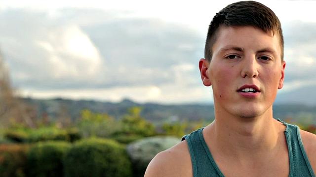 Watch this young stud with a muscular body stroke his big dick in the locker room until he shoots his load