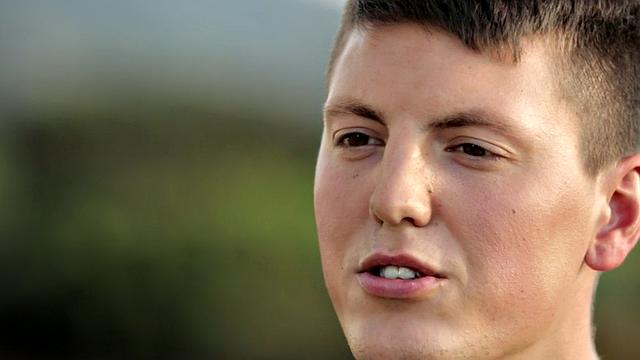 Watch this young stud with a muscular body stroke his big dick in the locker room until he shoots his load