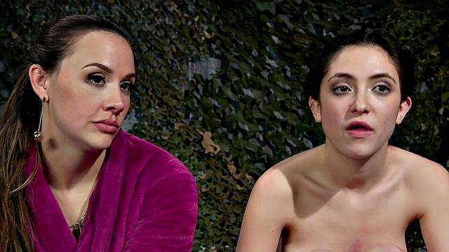 Lezdom mistress toying and dildo fucking submissive dyke