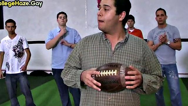 Hazed sportive stud fucked in locker room 4 fraternity