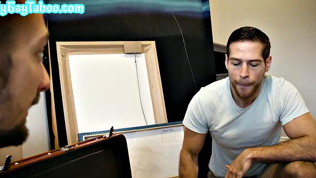 Barebacked stepbrother cums in anal while home alone