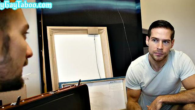 Barebacked stepbrother cums in anal while home alone