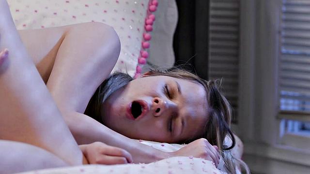 Petite Blonde Coco Lovelock Has First Lesbian Experience With Her Bestie