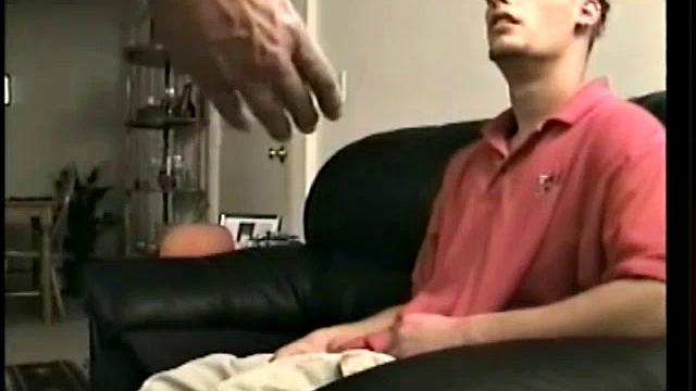 Buzz wanted one of Vinnie's blow jobs all week. After massaging his furry balls, Vinnie starts sucking on his rock hard cock. He brings Buzz to the edge several times and then lets him jerk himself off as he fingers his ass.