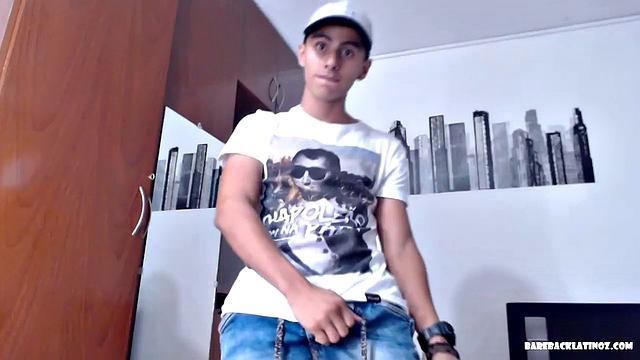 Skinny and smooth Nick teases us in front of the camera