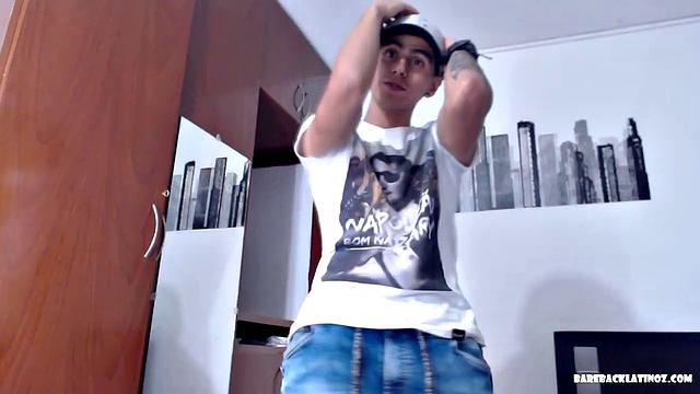 Skinny and smooth Nick teases us in front of the camera