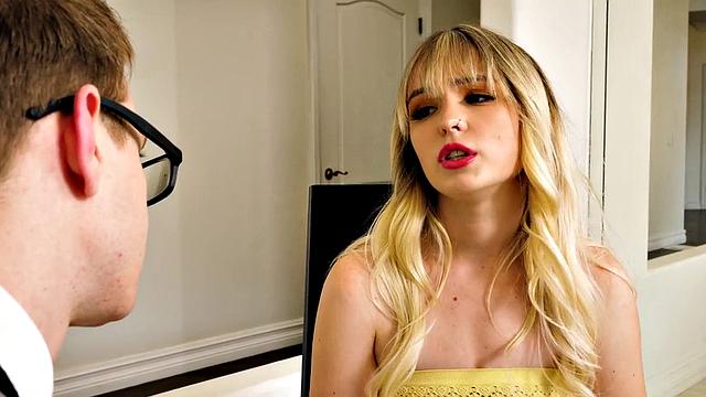 Hairypussy blonde babe drilled in missionary