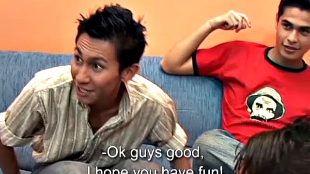 Juan Carlos has two boys in bed and they quickly strip him naked. William and Xavier take turns sucking his big uncut cock, as they strip out of their clothes. An oral exchange follows until all three are boned up and ready for some anal.