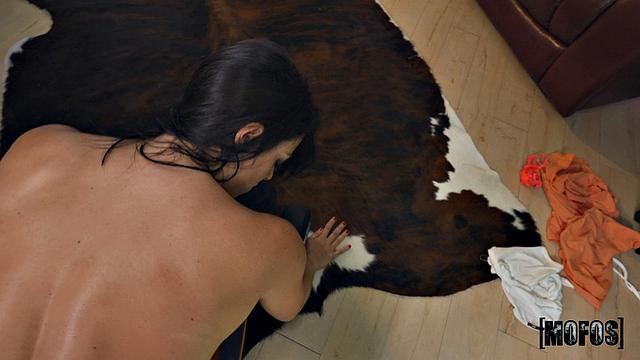 Sweaty Babe Likes to Cool Off with a Cock