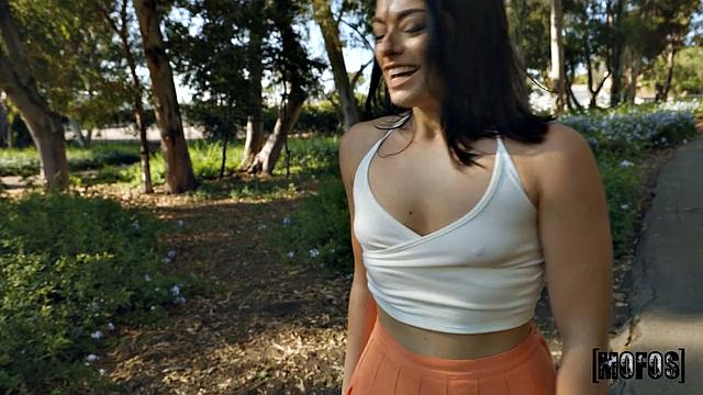 Sweaty Babe Likes to Cool Off with a Cock