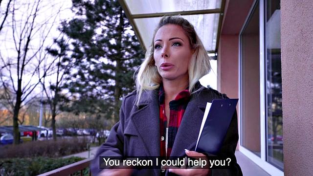 Pretty eurobabe gets paid to reverse ride after blowjob